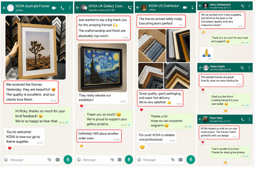 WhatsApp Customer Reviews Collection